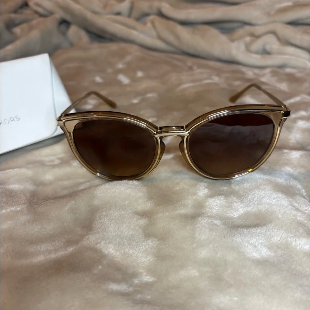 Michael Kors Brown and Gold Sunglasses - Picture 2 of 4